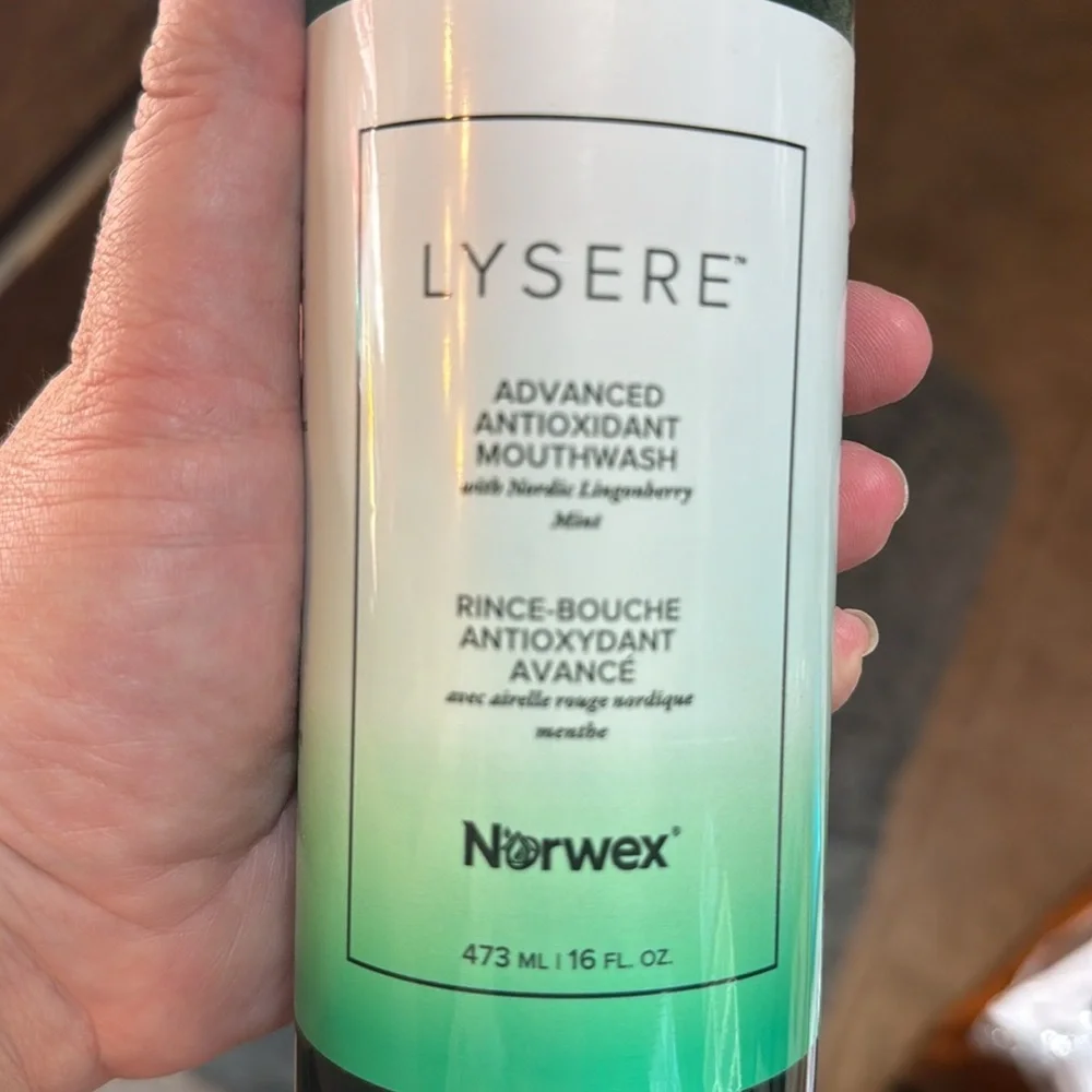 SEALED Norwex Lysere Antioxidant Mouthwash - Mint 16 Fl Oz